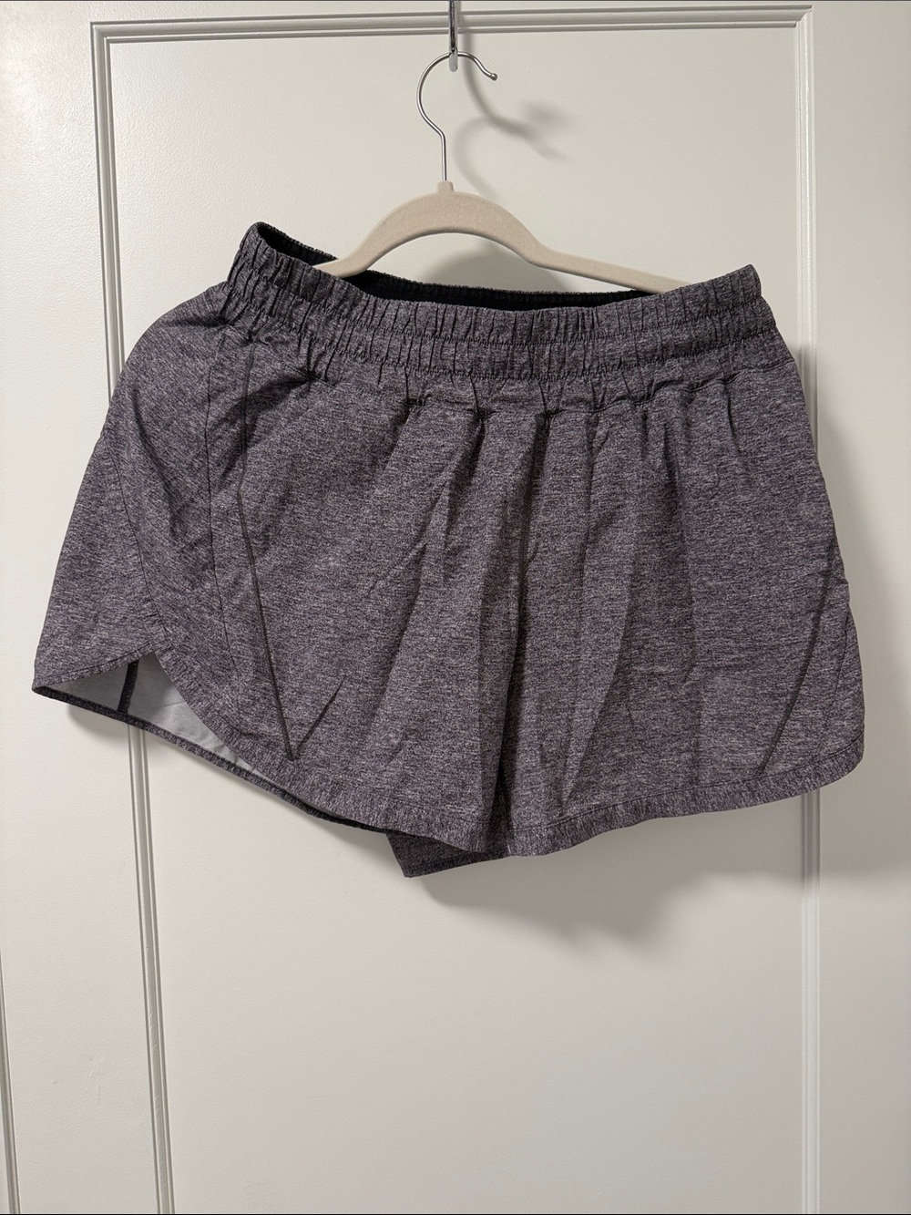 lululemon athletica Heathered Dark Gray Running Shorts